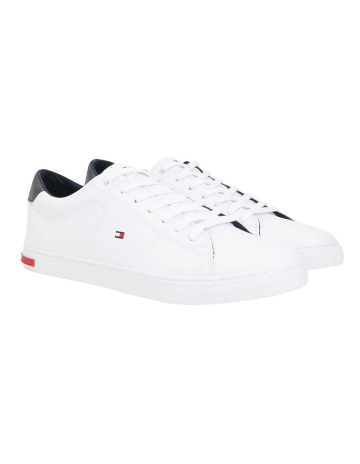 Essential Leather Lace-Up Trainers Shoe in White