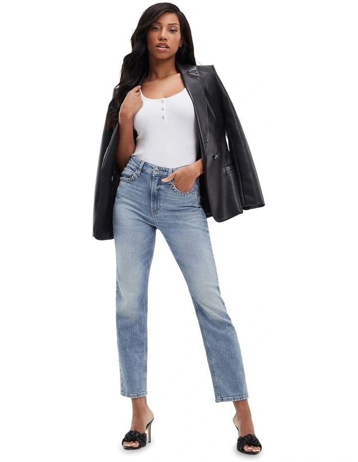 High Rise Jeans in Denim