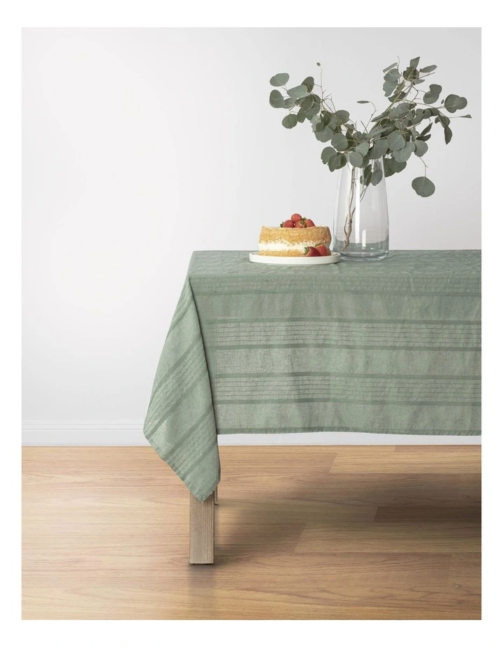 Peyton Tablecloth 150x230cm in Sage