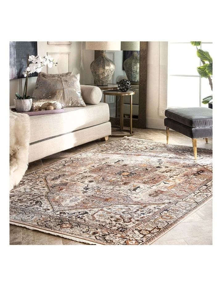 Heriz Mushroom Rug in Brown
