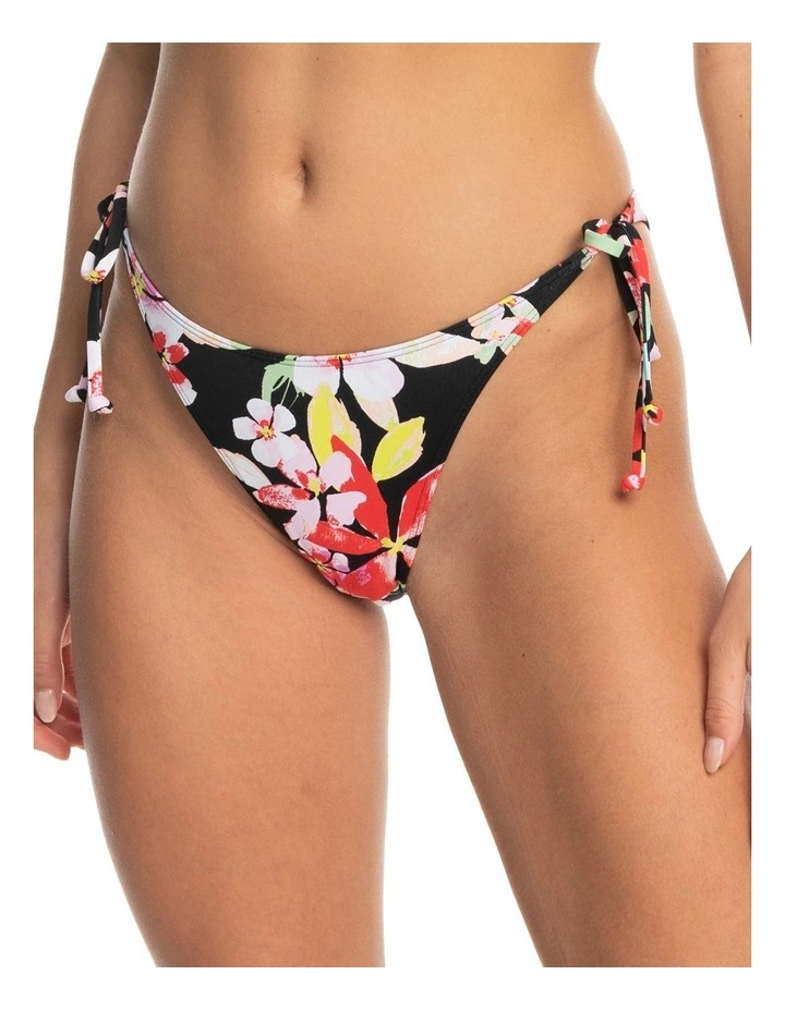 Printed Beach Classics Cheeky Bikini Bottoms in Anthracite New Life