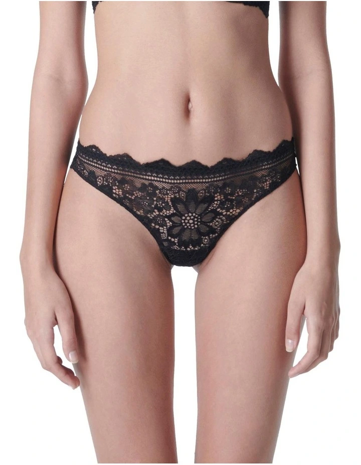 Freesia Tanga Brief In Black