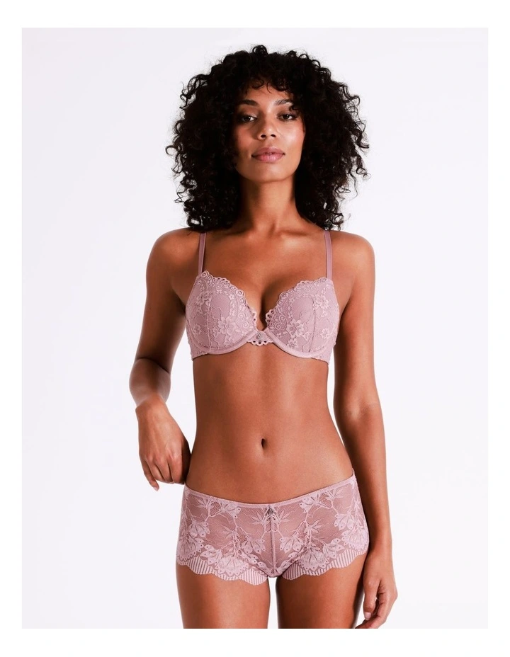 Lace Underwear Brief in Pink