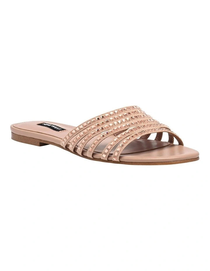 Lacee Flat Sandal in Rose