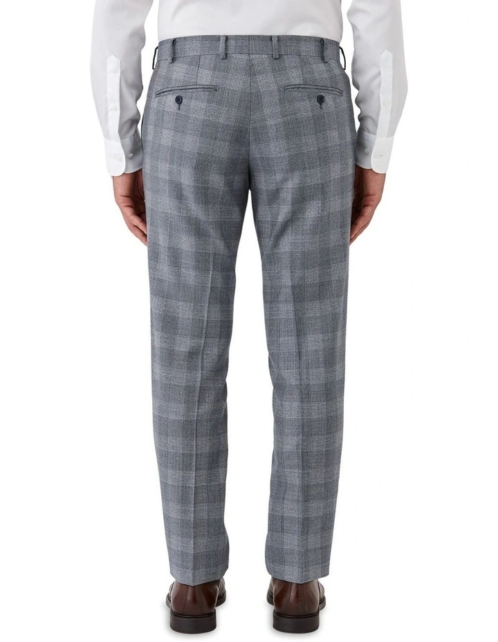 Fabio Tailored Fit Trousers in Light Blue