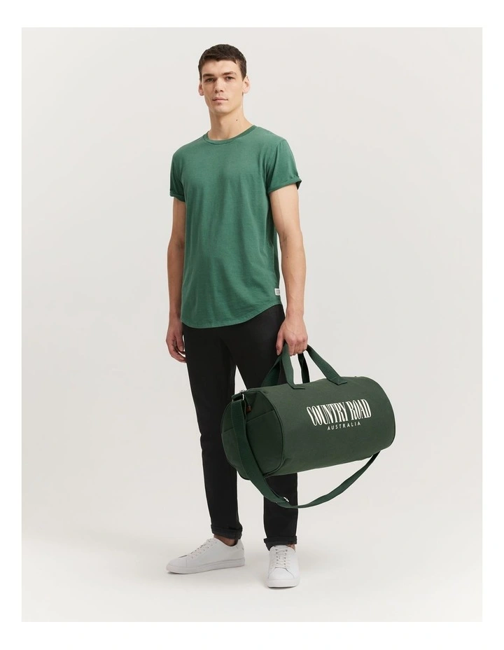 Organically Grown Cotton Heritage Duffle Bag in Eden Green