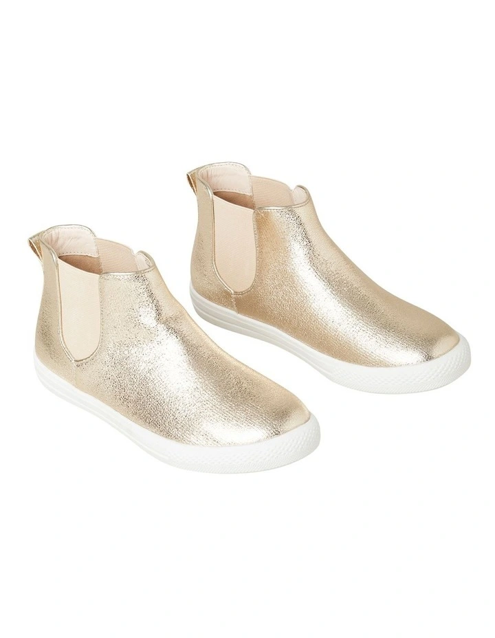 Metallic Mason Boot in Gold