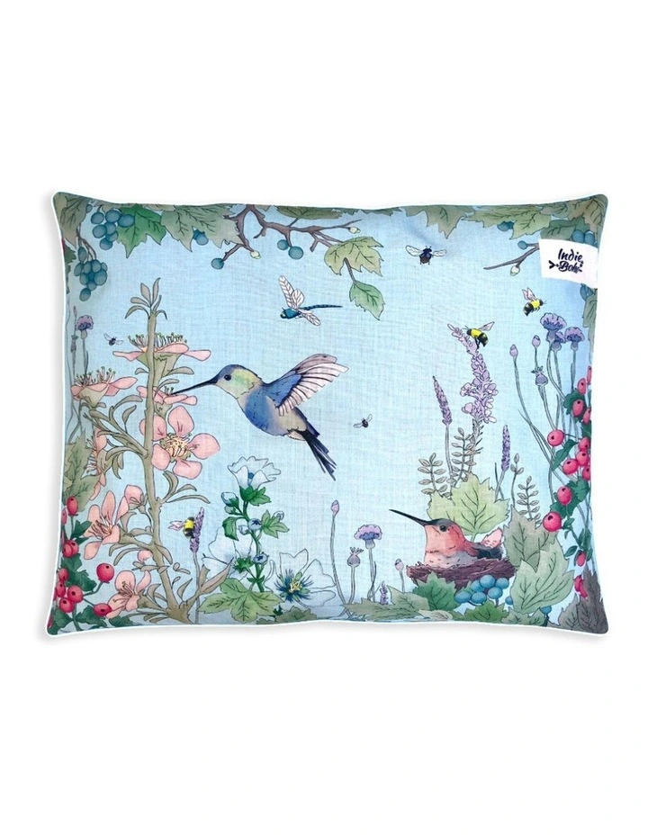 Fleur's Hummingbird Fields LARGE Dog Bed