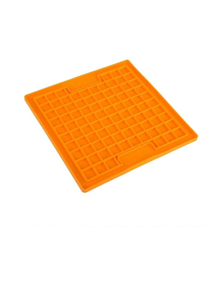 Playdate Original Slow Food Licking Mat in Orange