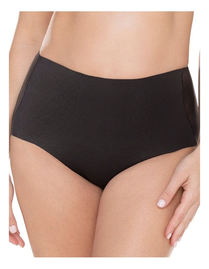 Wonderful Edge High Waist Light Shaping Brief in Black