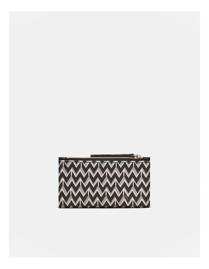 Geo Wallet in Black Light Gold