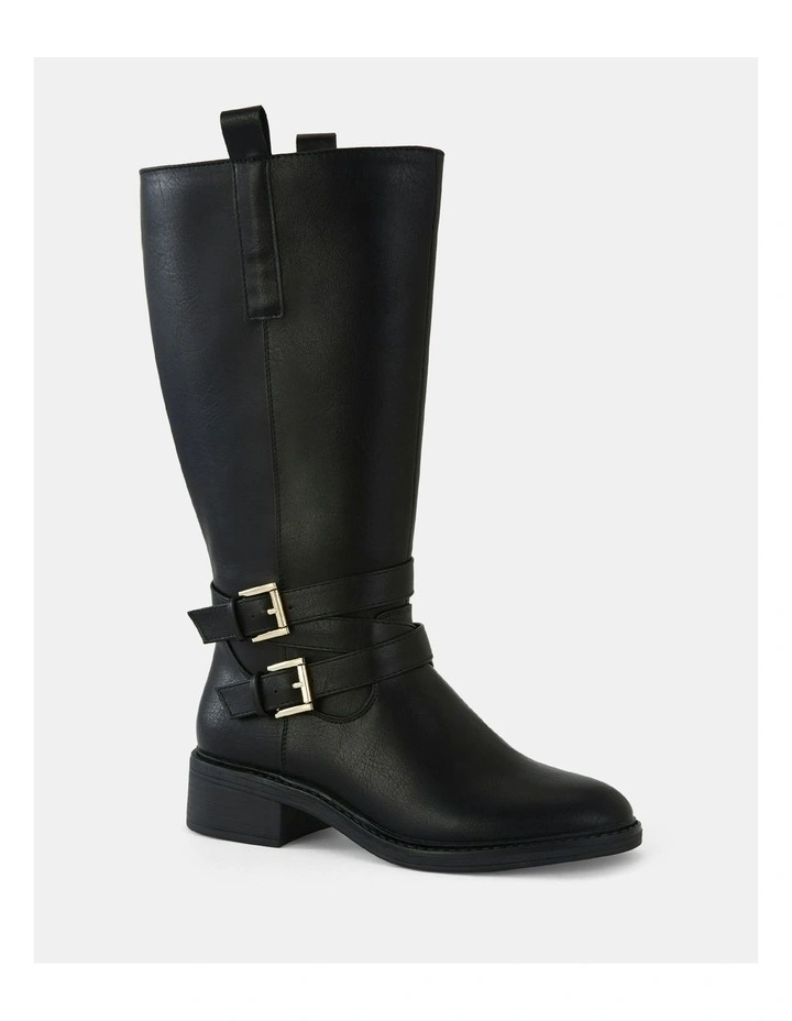 Joany Zip Up Boots in Black