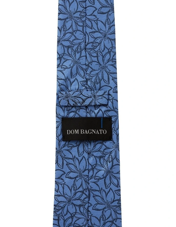Clematis Silk Tie in Blue