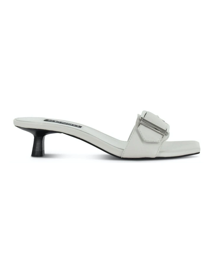 Tommie Heeled Mules in White