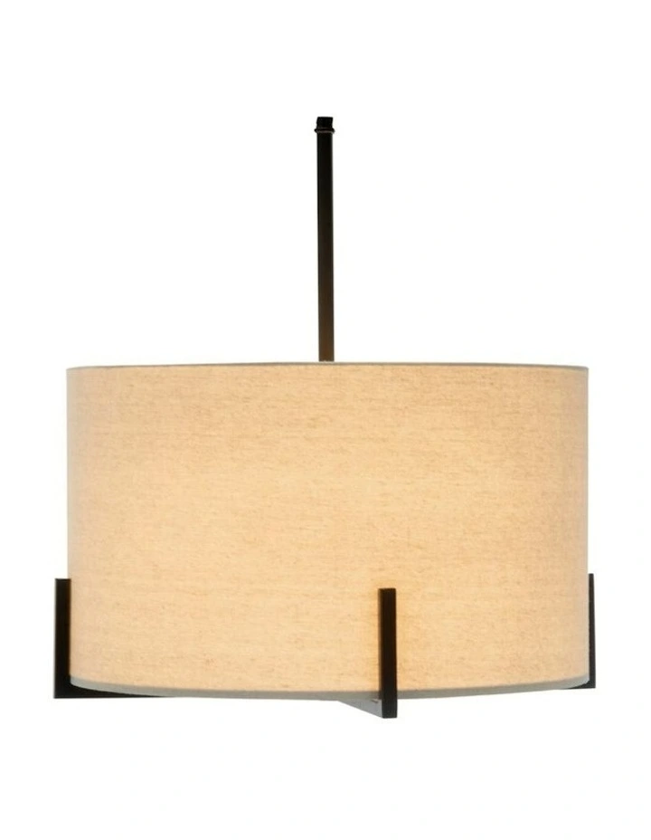 Modern Scandi Metal Light Pendant Lamp in Matte Black
