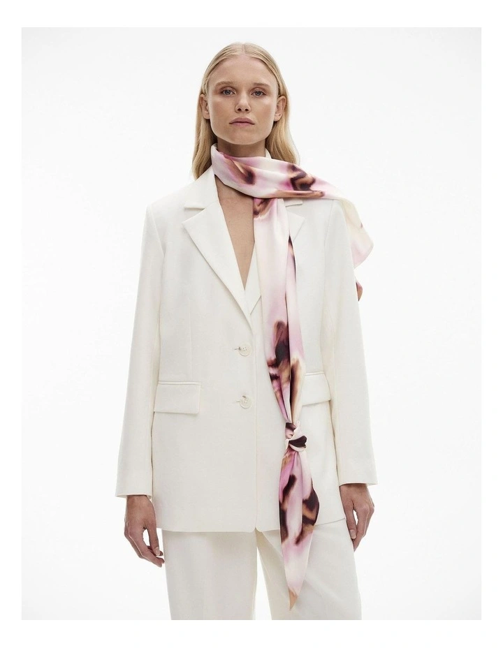Element Print Scarf in Pop Pink