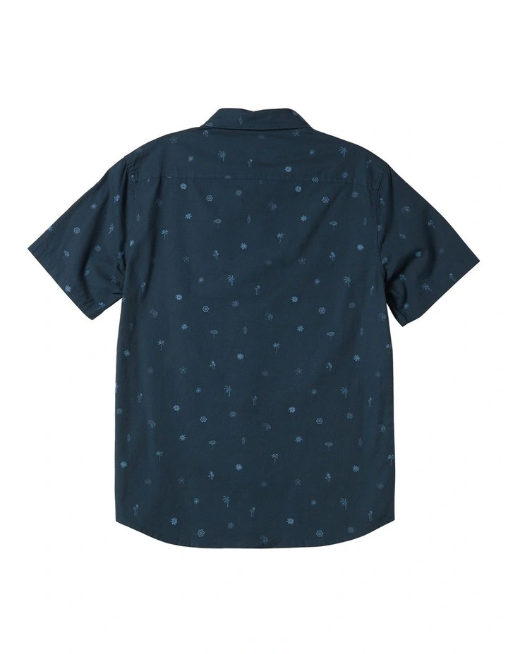 Heat Wave Short Sleeve Shirt in Midnight Navy