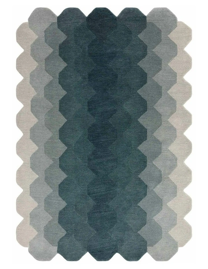 Asiatic Hive Rug in Teal