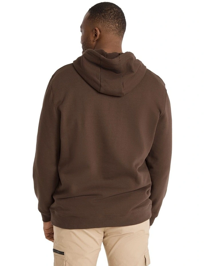 Atmosphere Print Hoodie in Brown