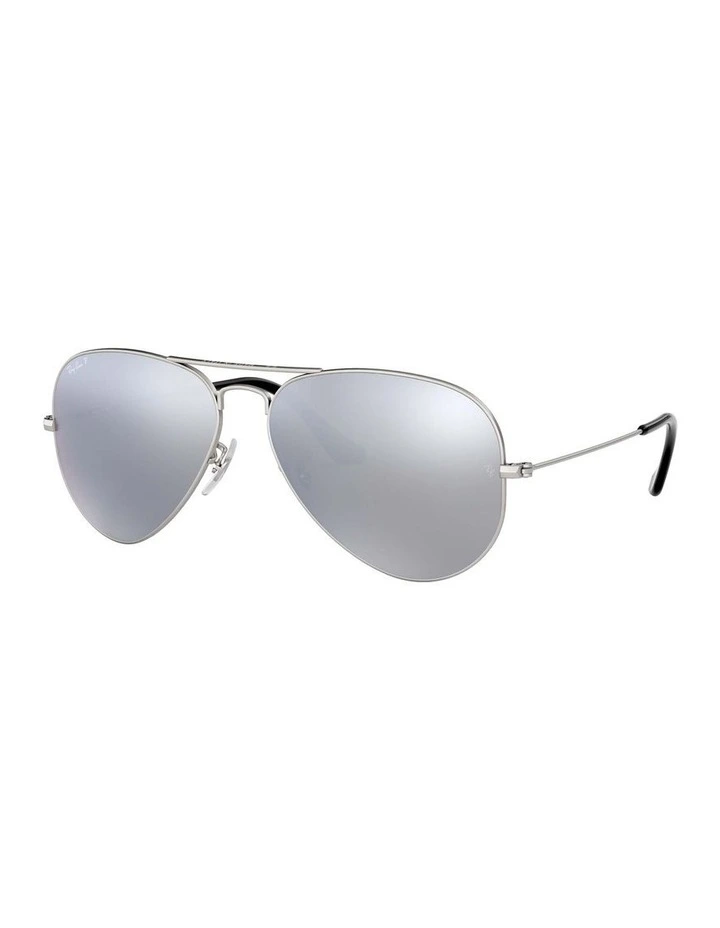 Aviator Mirror Silver RB3025 Polarised Sunglasses