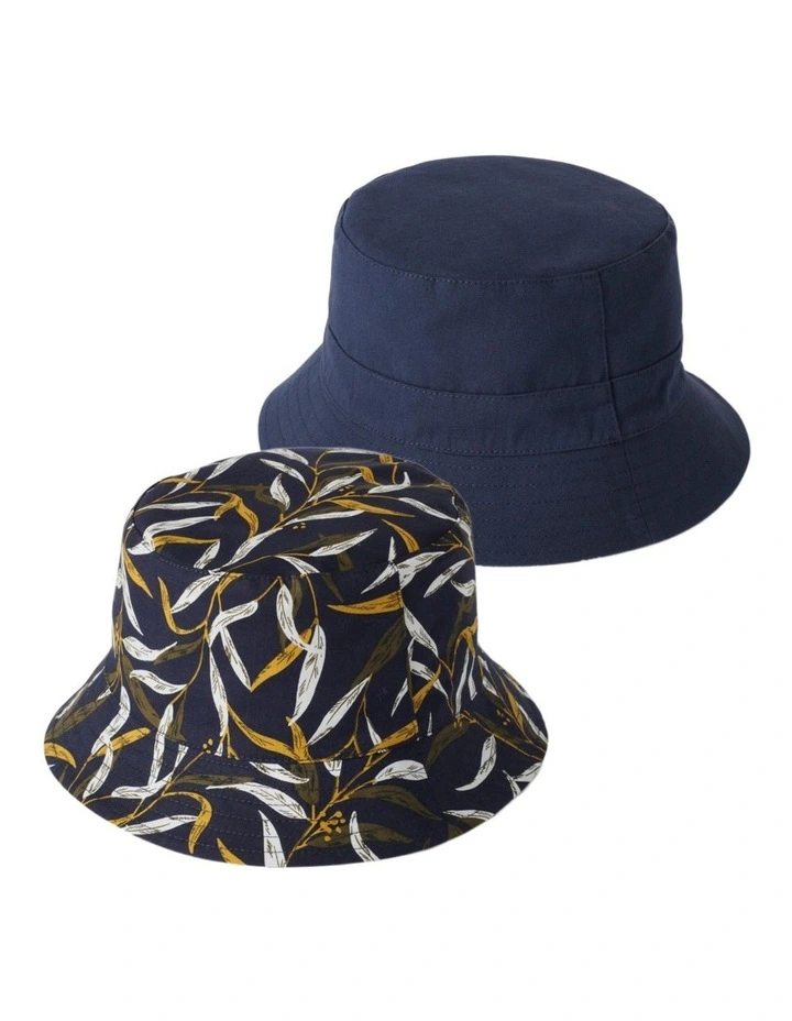 Failsworth Reversible Bucket Hat in Navy