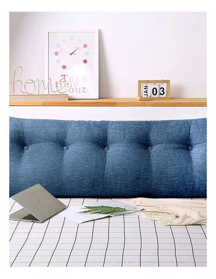 Triangular Wedge Pillow 120cm in Blue