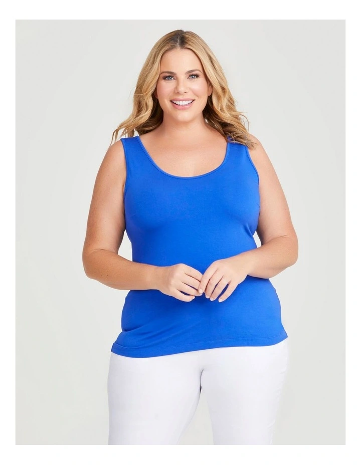 Bamboo Base Cami Top in Coastal Blue