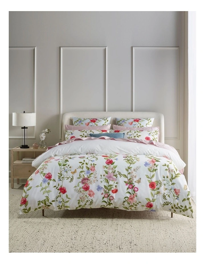 Colette Printed Cotton Quilt Cover Set in Multi