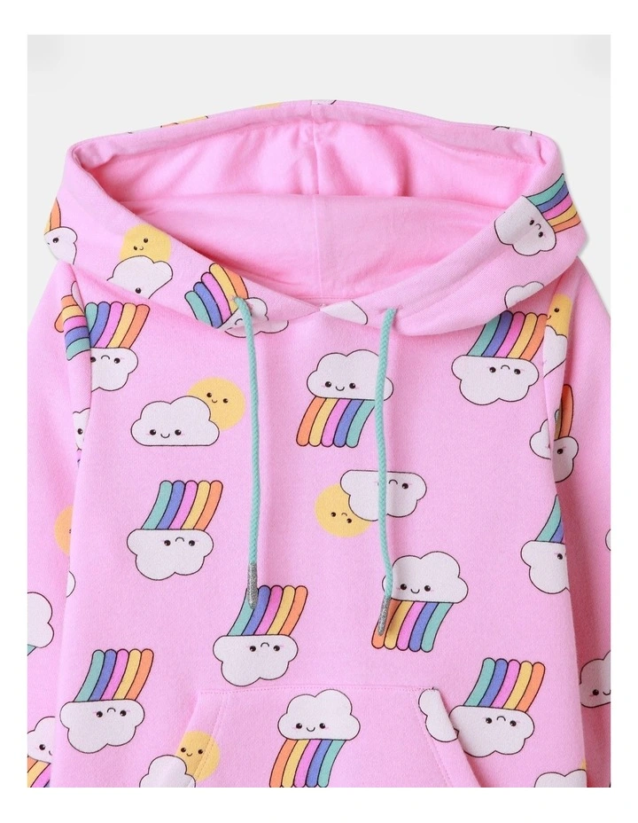 Essential Hooded Sweat Top in Pink
