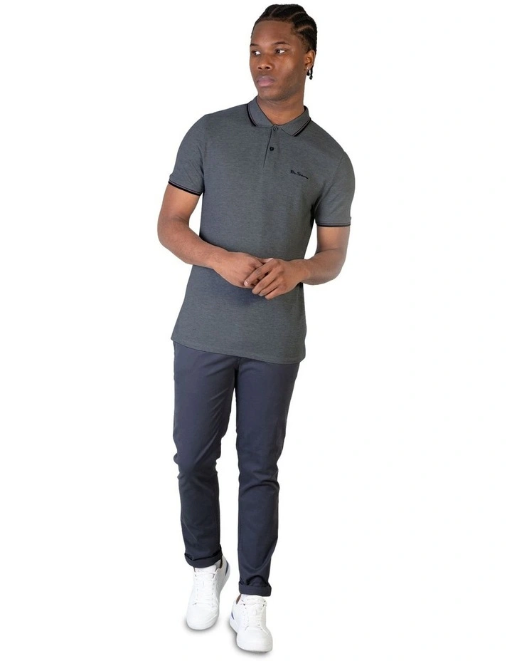 Signature Romford Polo Shirt in Grey Marle