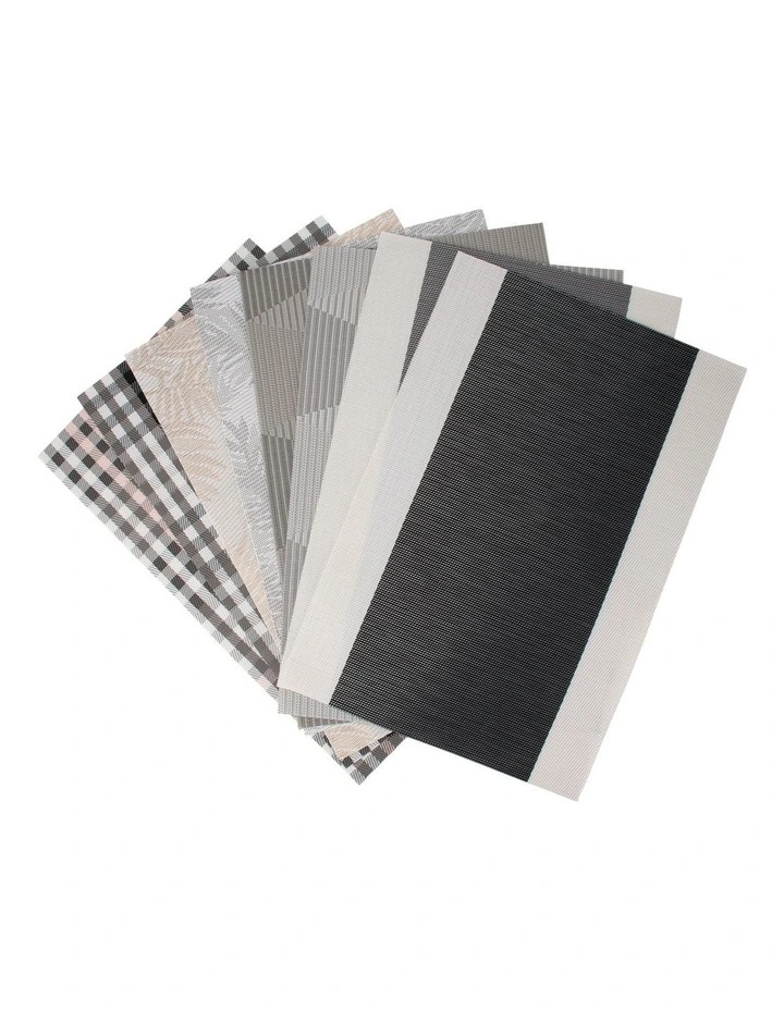 Table Accents Placemat 45x30cm in White/Black