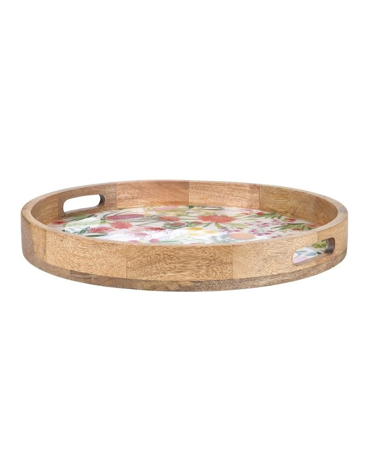 Native Blooms Round Serving Tray 40x5cm