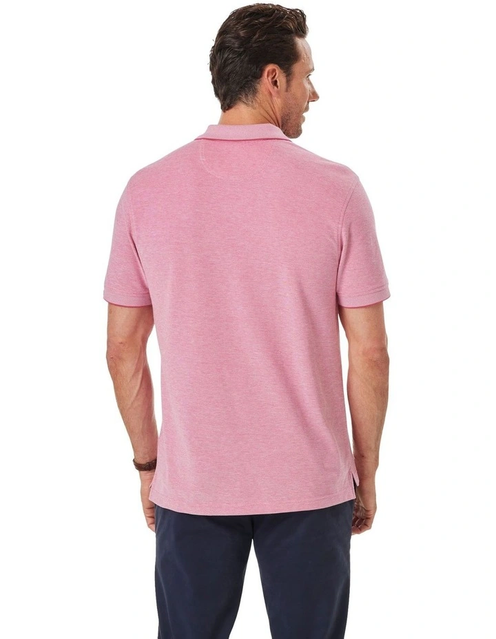 Oxford Pocket Polo in Pink