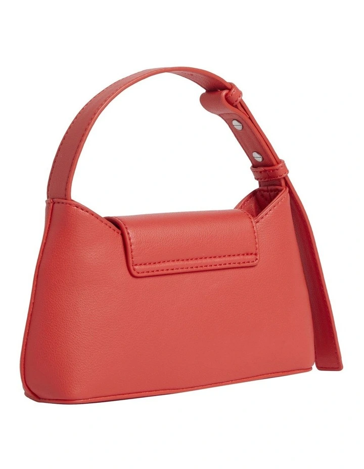 Re Lock Crossbody Bag with Flap in Red