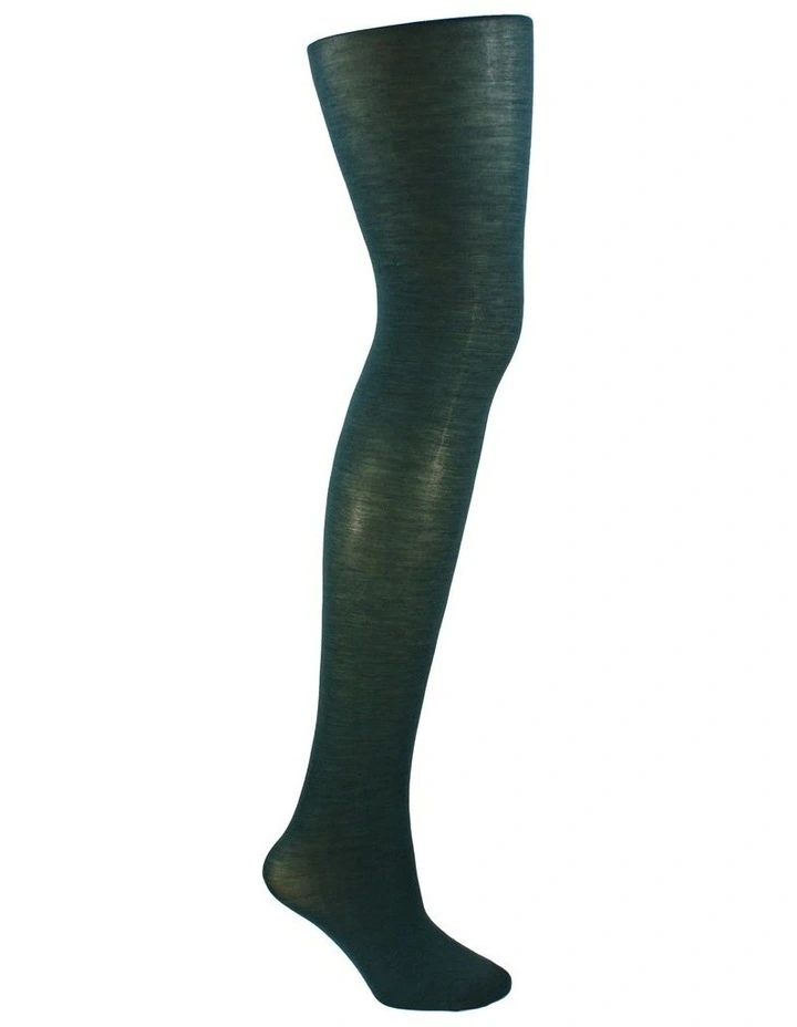 Plain Superfine 70D Merino Tights in Ocean