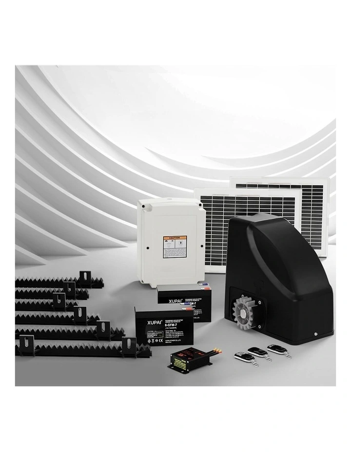Automatic Sliding Gate Opener Kit 20W Solar 6m 600kg