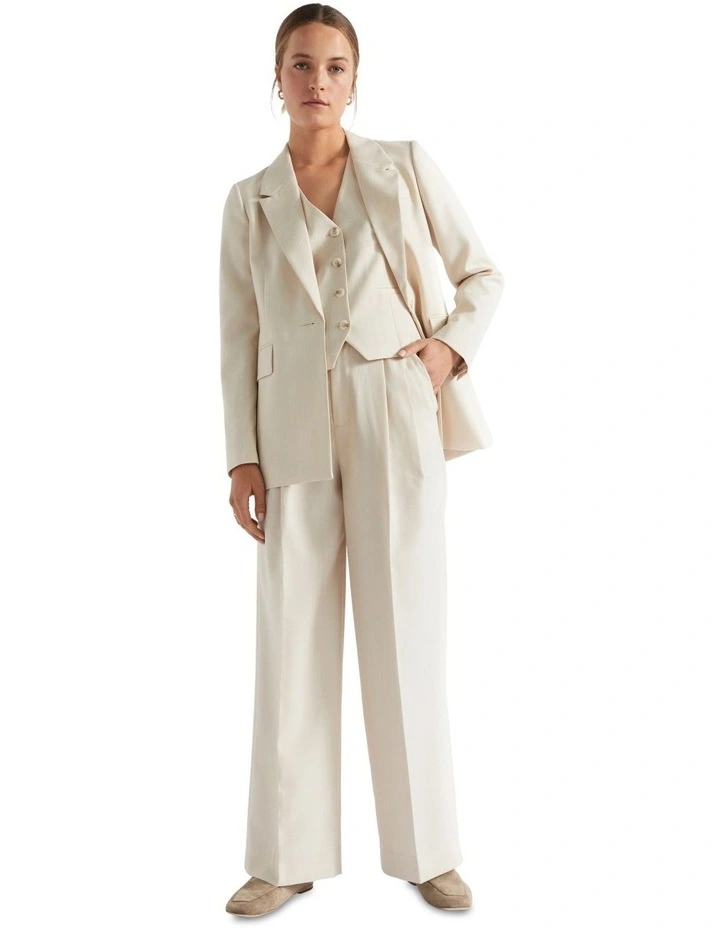 Crossdye Suit Pant in Vanilla Cream Crossdye