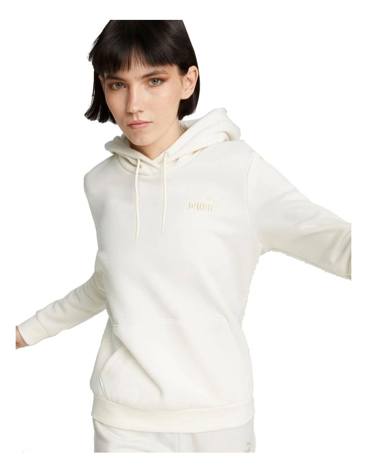 Ess+ Embriodery Logo Hood in White