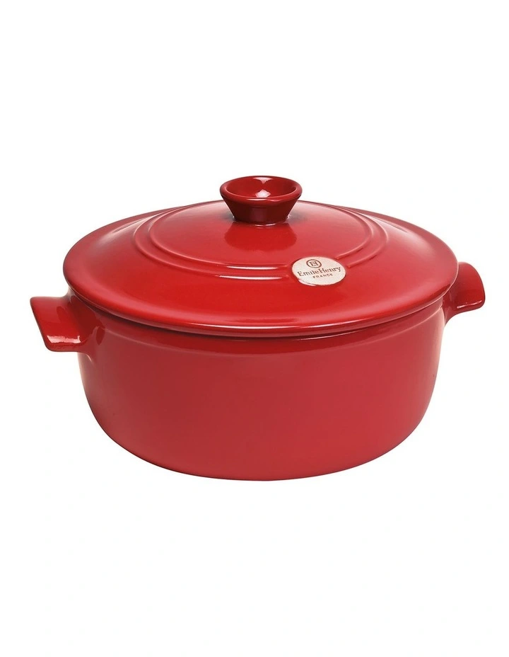 Round Stewpot 5.30L Burgundy