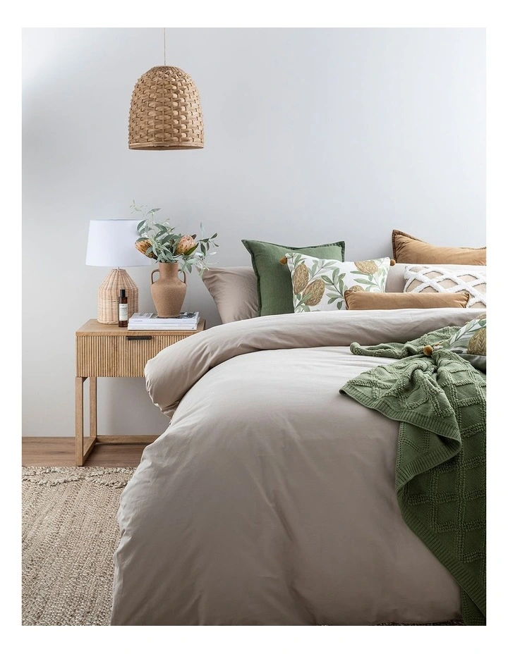 Marley Table Lamp 30x30x47cm in Natural/White