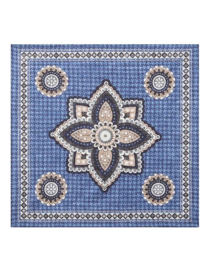 Lang Pocket Square in Navy