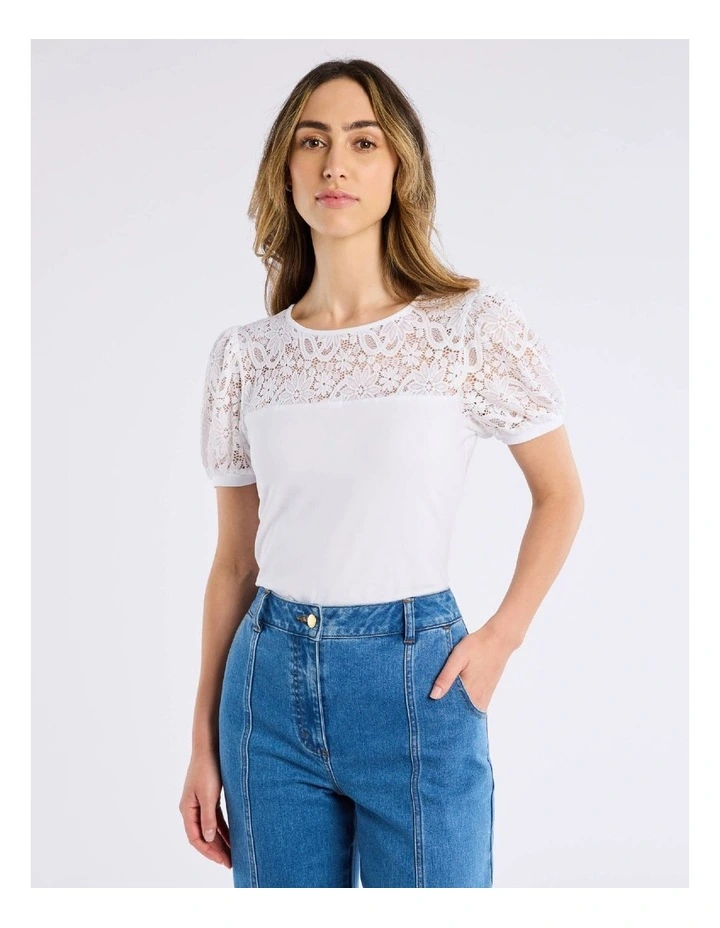 Lacie Top in Ivory