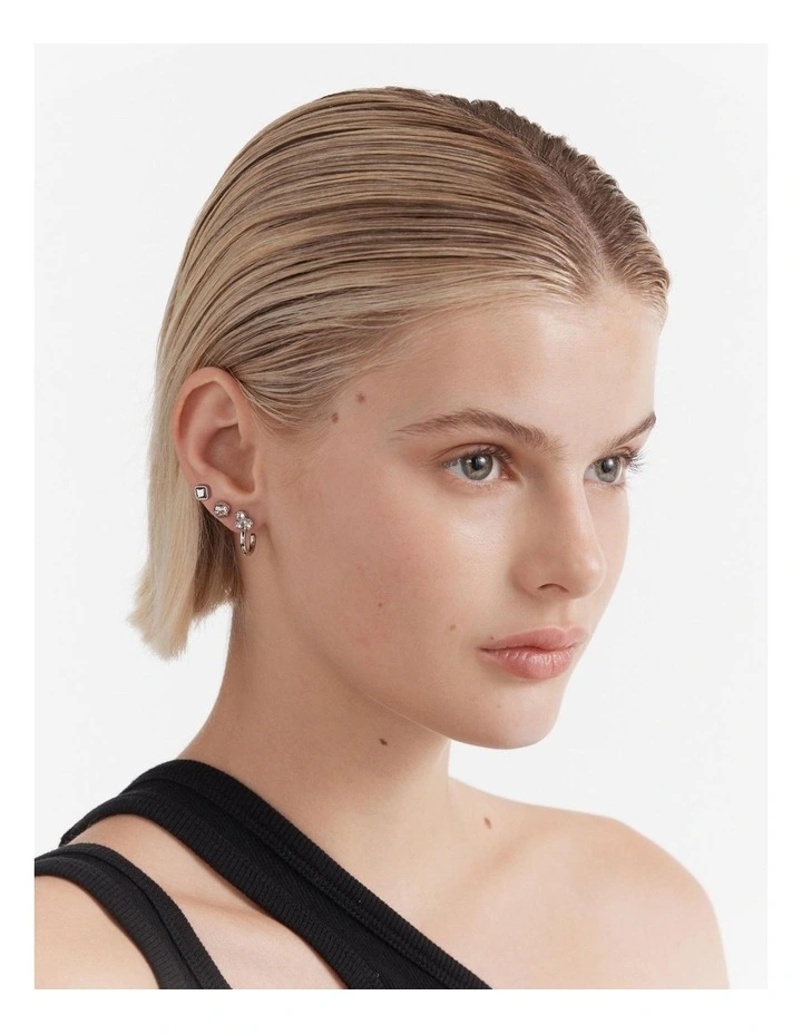 Superstar Earrings Set in Silver