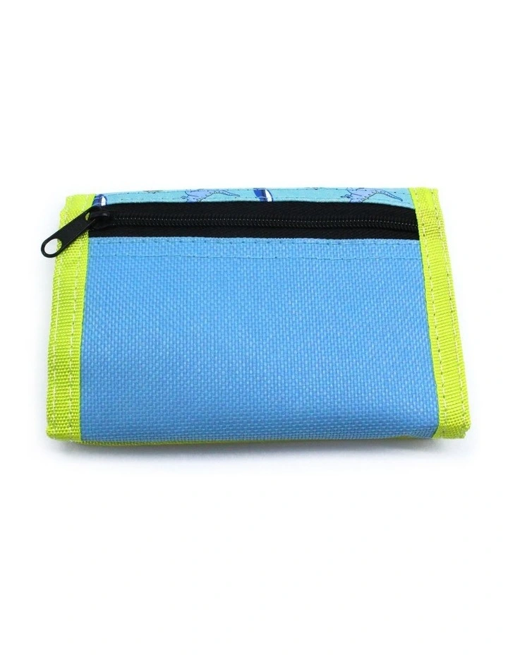 Roarsome Rip Tape Wallet in Blue/Green