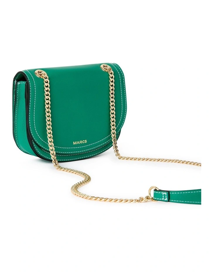 Katie Leather Bag in Sassafras Green