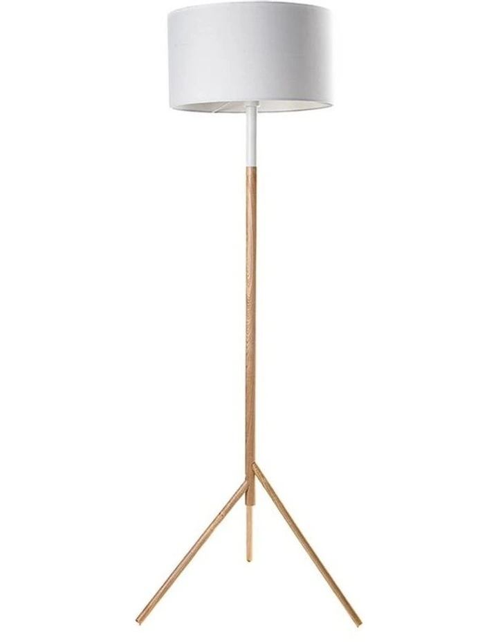 Woodi Floor Lamp 150cm White Oak