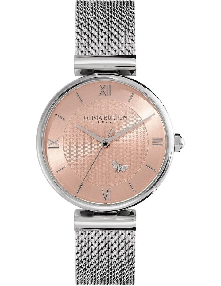 Minima Bee Stainless Steel Watch in Blush