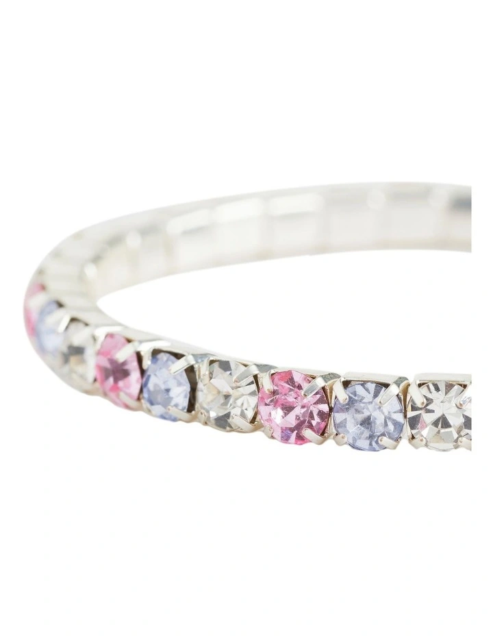 Diamante Stretch Bracelet in Multi