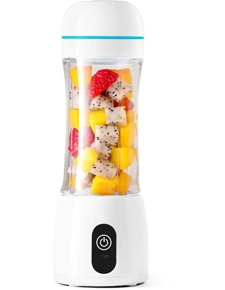 Portable Mini USB Rechargeable Handheld Fruit Mixer Juicer 380ml in White