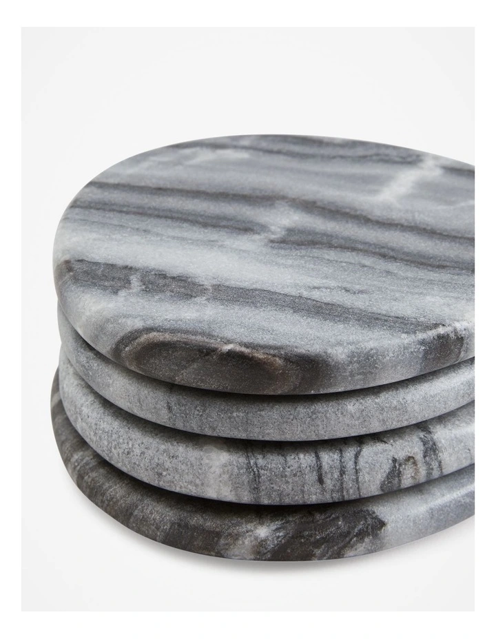 Hast Coaster Pack Of 4 in Charcoal